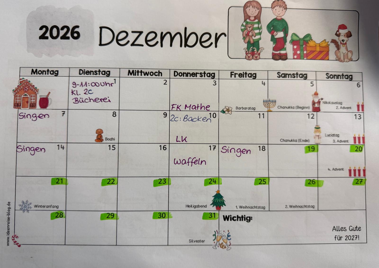Termine Dezember