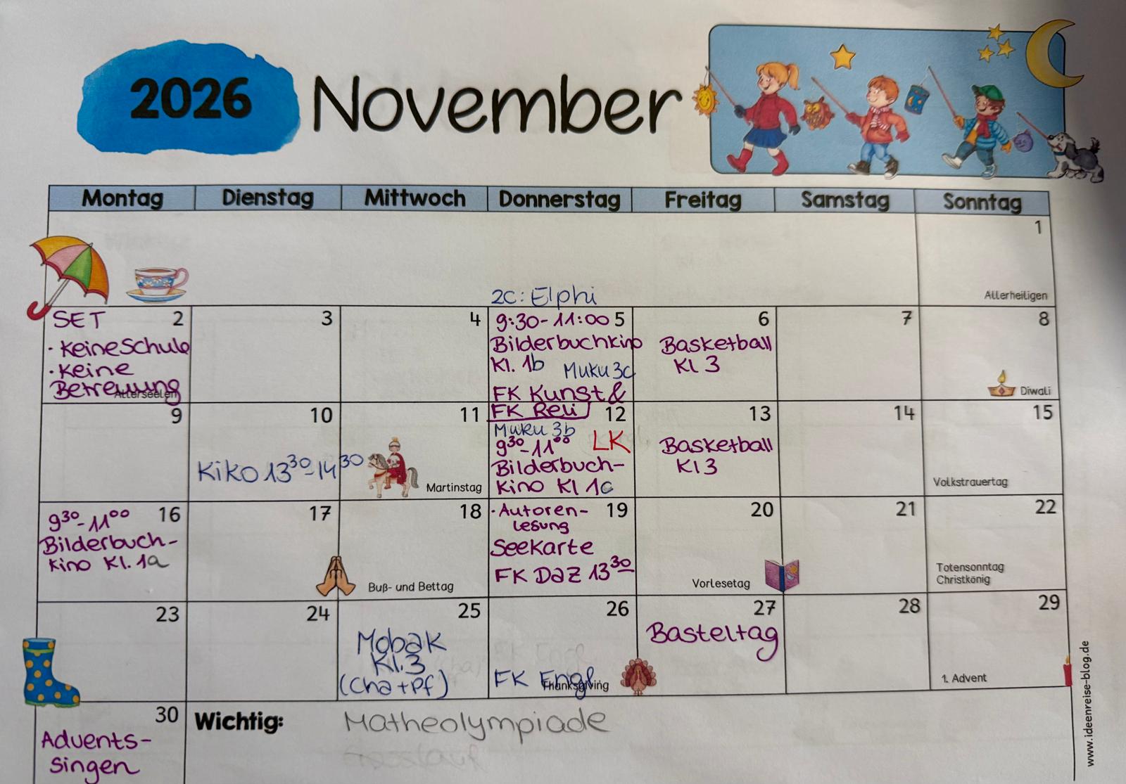 Termine November