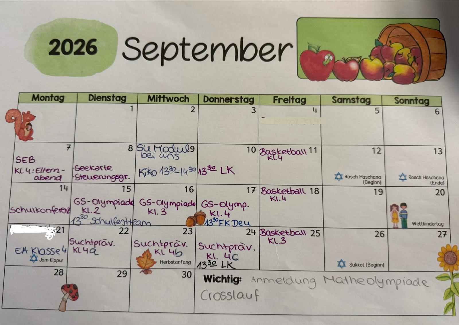Termine September